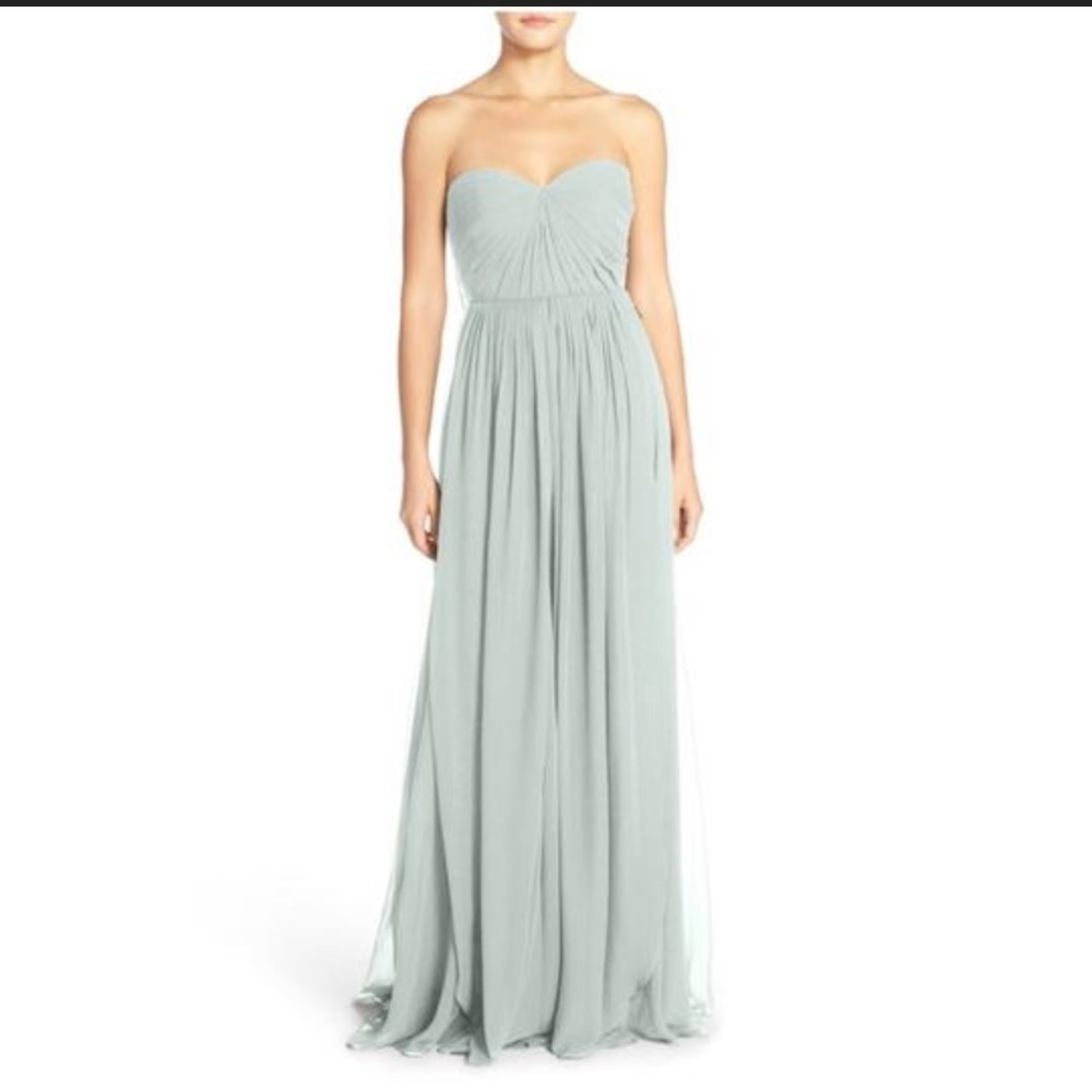 Jenny Yoo Mira Convertible Bridesmaid dress in Morning Mist